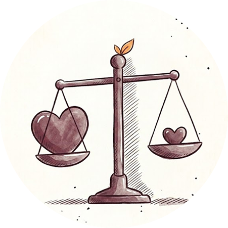 A set of weighing scales